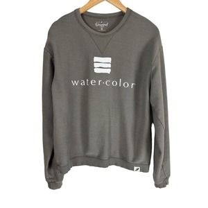 Womens Watercolor FL gray sweatshirt Medium